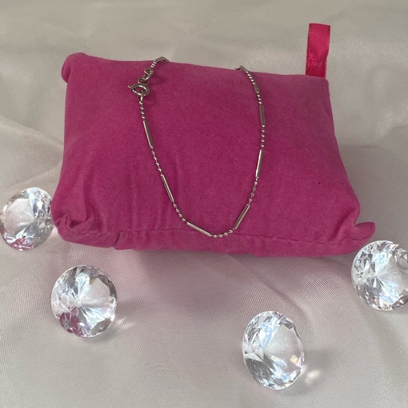 14K WHITE GOLD bracelet VINTAGE Made in Italy REAL GOLD - Picture 2 of 12